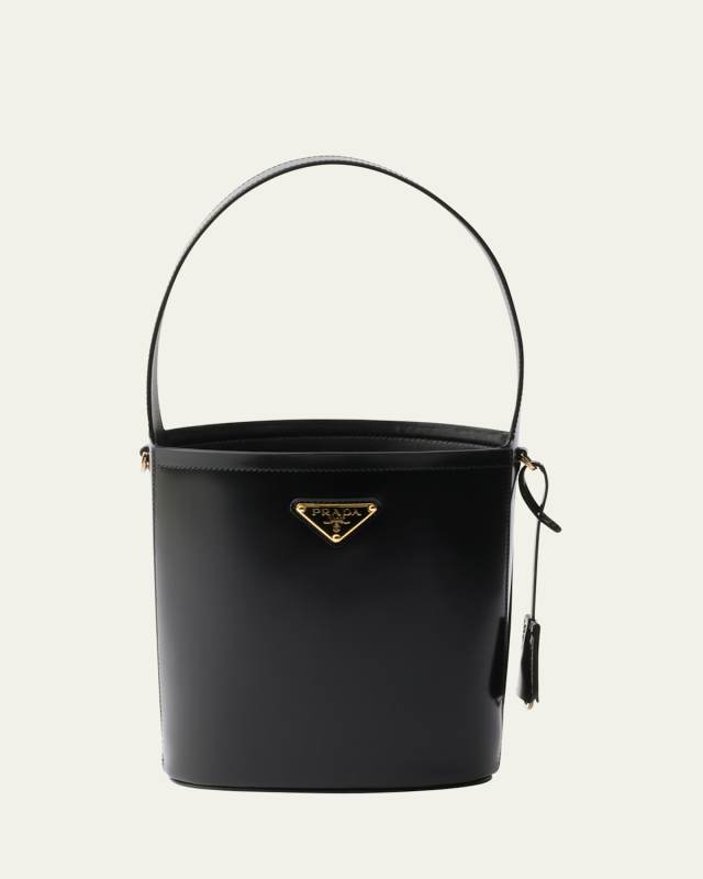 Brushed Leather Bucket Bag